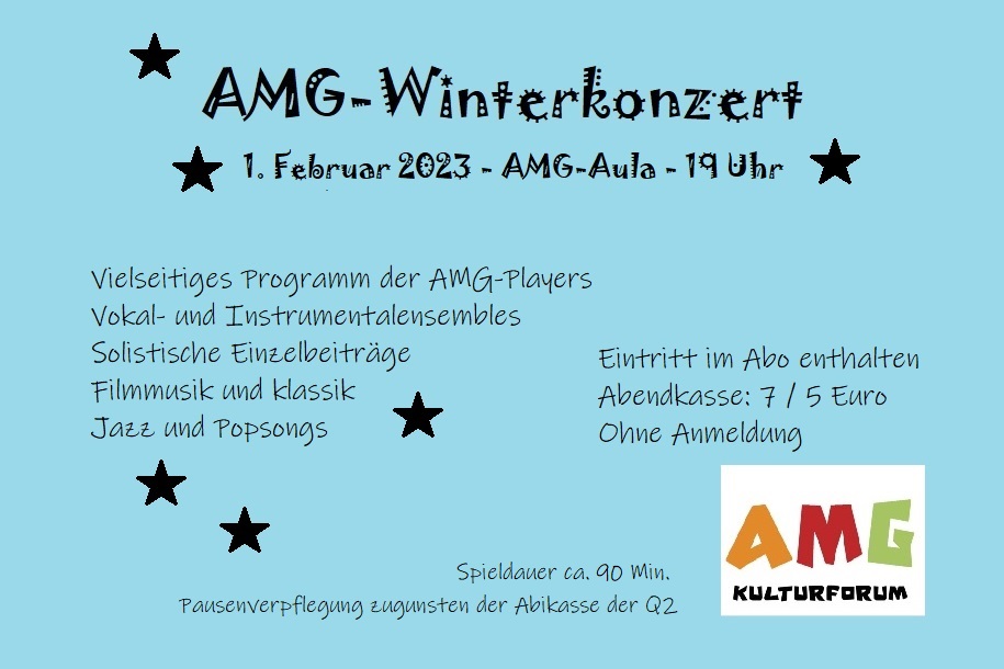 AMG-Winterkonzert - 1. Februar 2023 - 19.00h
